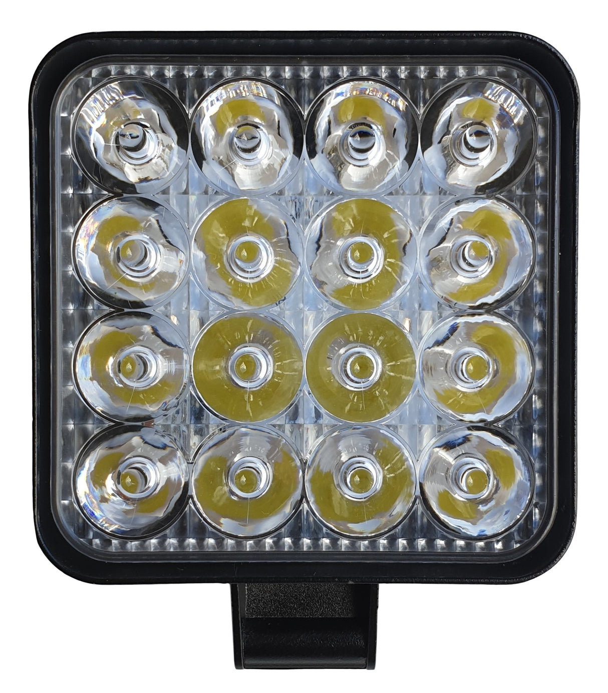 LED-Arbeitsleuchte quadratisch | Strahler 16x3 = 48W | 10-30 Volt | 6000K | IP67