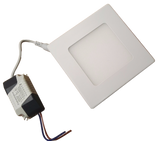 LED downlight square | 120 x 120mm | 6 Watt daylight white | 6500K | recessed 