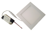 LED downlight square | 145 x 145mm | 9 Watt warm white | 3000K | recessed