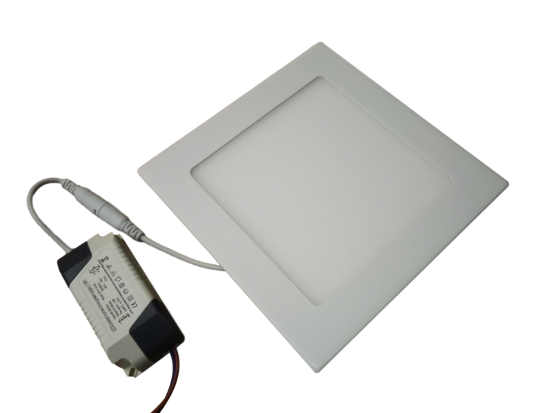 LED downlight square | 170 x 170mm | 12 Watt warm white | 3000K | recessed 