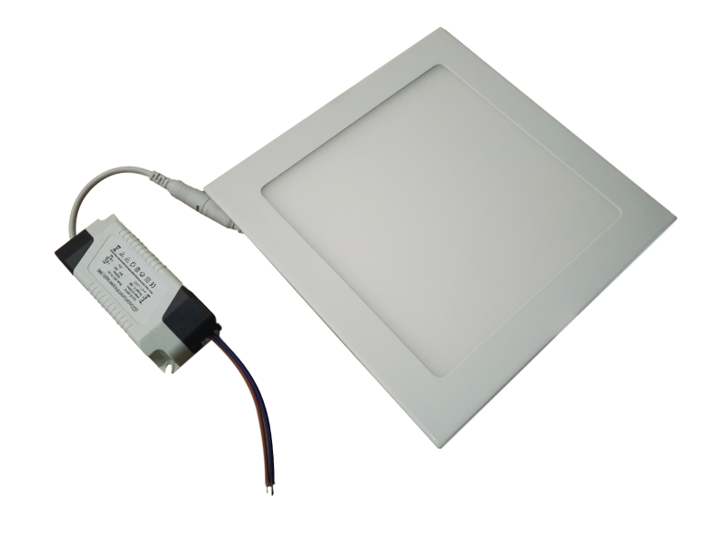 LED downlight square | 225 x 225mm | 18 Watt warm white | 3000K | recessed 