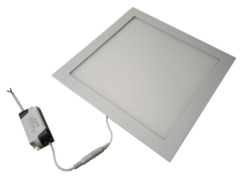 LED downlight square | 300 x 300mm | 24 Watt warm white | 3000K | recessed 