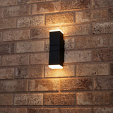 2er Pack LED's Light 2-flammige LED Design Außenleuchte - Modell Terni - Drehbar - Warmweiß - Anthrazit