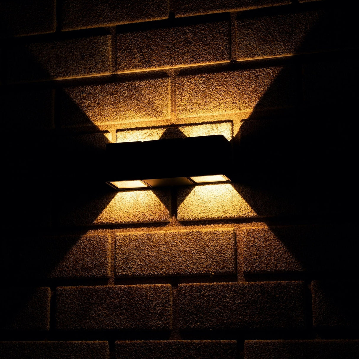 LED's Light 4-flammige Wandleuchte für den Außenbereich - Modell Aversa - Warmweiß - IP54 wasserdicht - Anthrazit