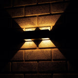 LED's Light 4-flammige Wandleuchte für den Außenbereich - Modell Aversa - Warmweiß - IP54 wasserdicht - Anthrazit