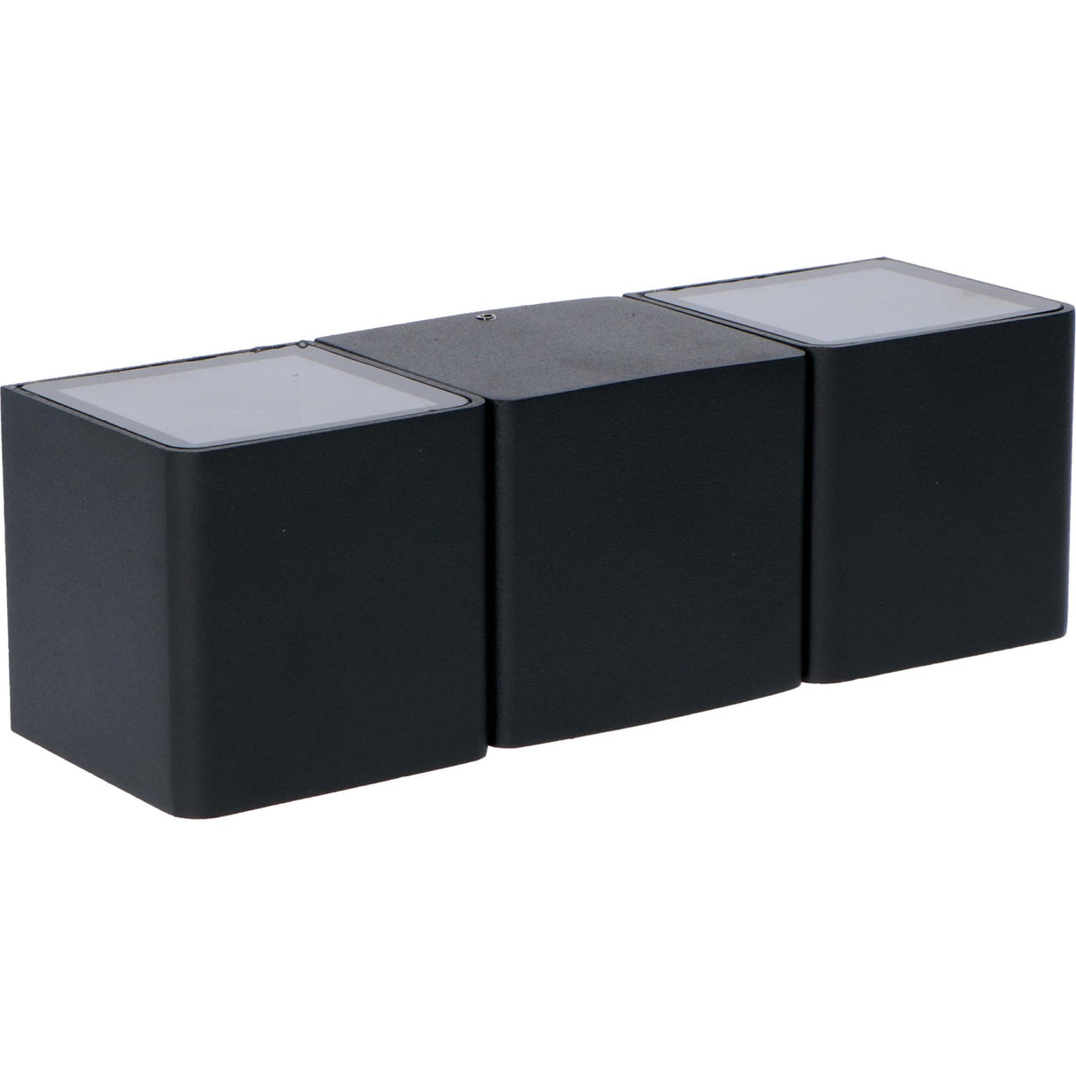 LED's Light 4-flammige Wandleuchte für den Außenbereich - Modell Aversa - Warmweiß - IP54 wasserdicht - Anthrazit