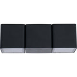 LED's Light 4-flammige Wandleuchte für den Außenbereich - Modell Aversa - Warmweiß - IP54 wasserdicht - Anthrazit