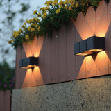 LED's Light 4-flammige Wandleuchte für den Außenbereich - Modell Aversa - Warmweiß - IP54 wasserdicht - Anthrazit