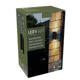 LED's Light LED Wandleuchte für den Außenbereich - Zylinder mit 2 x GU10 Fassung - Modell Sapri - IP44 - Schwarz
