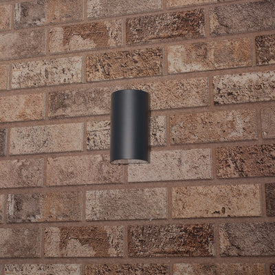 Lampada da parete LED's Light LED per esterni - Semicilindrica con 2 punti luce - Modello Siena - IP44 - Antracite