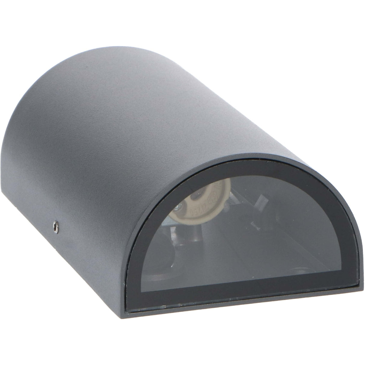 LED's Light LED Wandleuchte Outdoor - Halbzylinder mit 2 Lichtpunkten - Modell Siena - IP44 - Anthrazit
