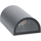 LED's Light LED Wandleuchte Outdoor - Halbzylinder mit 2 Lichtpunkten - Modell Siena - IP44 - Anthrazit