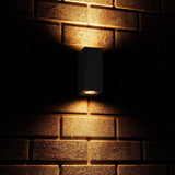 NØRD Up&amp;Down - LED's Light LED-Außenleuchte mit GU10-Fassung - Rechteckig - IP44 - Anthrazit - Modell Mailand