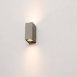 LED's Light LED-Außenleuchte mit GU10-Fassung - Rechteckig - IP44 - Grau - Modell Mailand