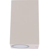 LED's Light LED-Außenleuchte mit GU10-Fassung - Rechteckig - IP44 - Grau - Modell Mailand