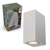 LED's Light LED-Außenleuchte mit GU10-Fassung - Rechteckig - IP44 - Grau - Modell Mailand