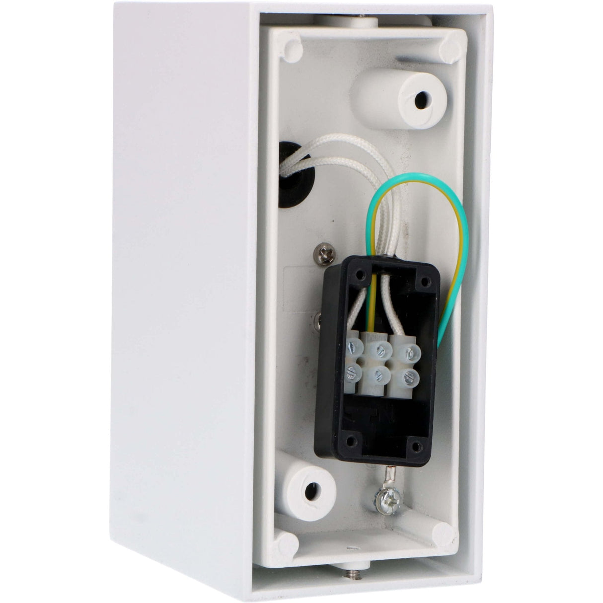 NØRD Up&amp;Down - LED's Light LED-Außenleuchte mit GU10-Fassung - Rechteckig - IP44 - Weiß - Modell Mailand