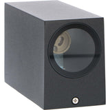 NØRD Up&amp;Down - LED's Light LED-Außenleuchte mit GU10-Fassung - Rechteckig - IP44 - Schwarz - Modell Mailand