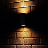 NØRD Up&amp;Down - LED's Light LED-Außenleuchte mit GU10-Fassung - Rechteckig - IP44 - Schwarz - Modell Mailand