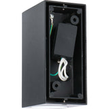 NØRD Up&amp;Down - LED's Light LED-Außenleuchte mit GU10-Fassung - Rechteckig - IP44 - Schwarz - Modell Mailand