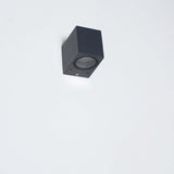 NØRD Down - LED's Light LED Wandleuchte für den Außenbereich mit GU10-Fassung - Quadratisch - IP44 - Anthrazit - Modell Rome