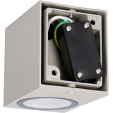 NØRD Down - LED-Außenwandleuchte mit GU10-Fassung - Rom - Quadratisch - IP44 - Grau