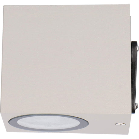 NØRD Down - Aplique LED exterior con casquillo GU10 - Rome - Cuadrado - IP44 - Gris