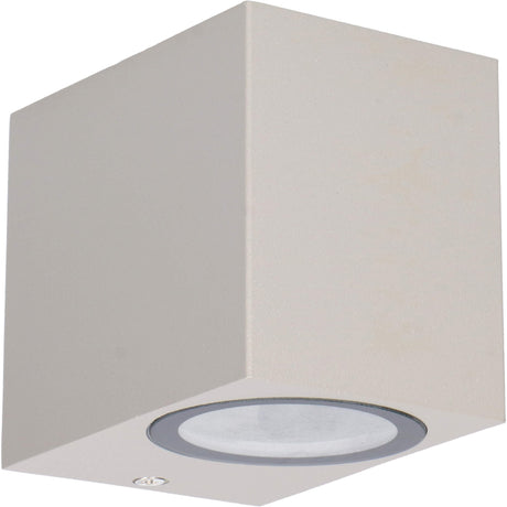 NØRD Down - Aplique LED exterior con casquillo GU10 - Rome - Cuadrado - IP44 - Gris