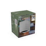 NØRD Down - LED-Außenwandleuchte mit GU10-Fassung - Rom - Quadratisch - IP44 - Grau