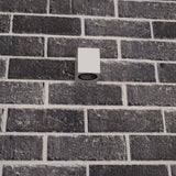 NØRD Down - LED's Light LED Wandleuchte für den Außenbereich mit GU10-Fassung - Quadratisch - IP44 - Weiß - Modell Rome