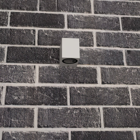 NØRD Down - Lámpara de pared LED para exterior LED's Light con casquillo GU10 - Cuadrada - IP44 - Blanco - Modelo Roma