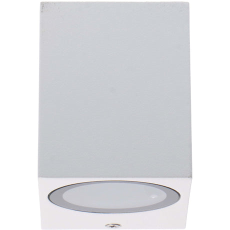 NØRD Down - Lámpara de pared LED para exterior LED's Light con casquillo GU10 - Cuadrada - IP44 - Blanco - Modelo Roma