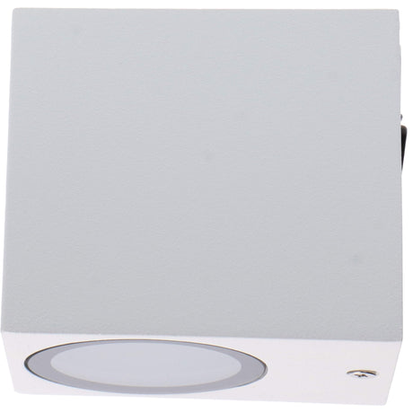 NØRD Down - Lámpara de pared LED para exterior LED's Light con casquillo GU10 - Cuadrada - IP44 - Blanco - Modelo Roma