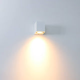 NØRD Down - LED's Light LED Wandleuchte für den Außenbereich mit GU10-Fassung - Quadratisch - IP44 - Weiß - Modell Rome