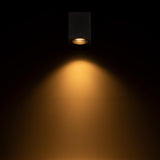 NØRD Down - LED's Light LED-Wandleuchte für den Außenbereich mit GU10-Fassung - Quadratisch - IP44 - Schwarz - Modell Rome