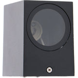 NØRD Down - LED's Light LED-Wandleuchte für den Außenbereich mit GU10-Fassung - Quadratisch - IP44 - Schwarz - Modell Rome