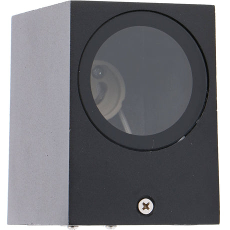 NØRD Down - Lámpara de pared LED para exterior LED's Light con casquillo GU10 - Cuadrada - IP44 - Negro - Modelo Roma
