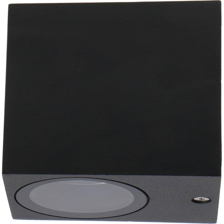 NØRD Down - Lámpara de pared LED para exterior LED's Light con casquillo GU10 - Cuadrada - IP44 - Negro - Modelo Roma