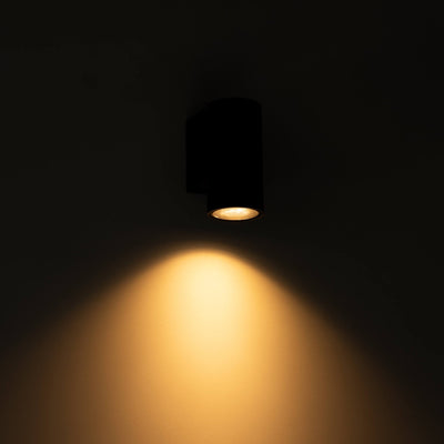 LED-Wandleuchte für den Außenbereich - GU10-Fassung - IP44 wasserdicht - Anthrazit - Modell Carpi