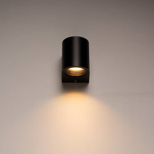 LED's Light LED Wall Lamp Outdoor with GU10 Fitting - Round - Model San Marino - IP44 - Black
