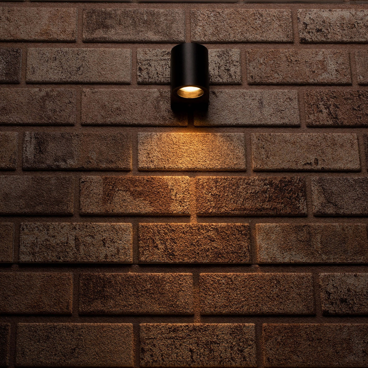 LED's Light LED-Wandleuchte für den Außenbereich mit GU10-Fassung - Rund - Modell San Marino - IP44 - Schwarz