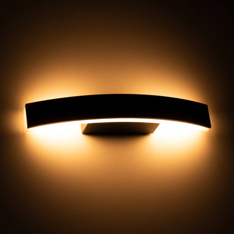 Aplique LED exterior de LED's Light - Modelo Todi - Giratorio - Luz blanca cálida en todo el perímetro - IP54 - Antracita