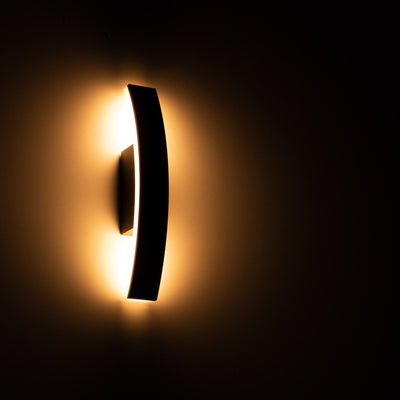 LED's Light zewnętrzna lampa ścienna – model Todi – obrotowa – ciepłe białe światło dookoła – IP54 – antracytowa