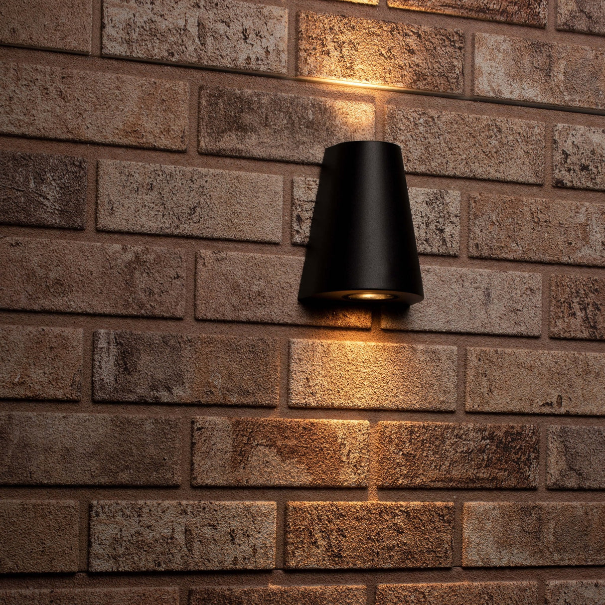 LED's Light LED Wandleuchte für den Außenbereich - Vase mit 2 Lichtpunkten - Modell Como - IP44 - Anthrazit