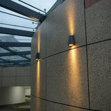 LED's Light LED Wandleuchte für den Außenbereich - Vase mit 2 Lichtpunkten - Modell Como - IP44 - Anthrazit