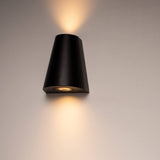 LED's Light LED Wandleuchte für den Außenbereich - Vase mit 2 Lichtpunkten - Modell Como - IP44 - Anthrazit