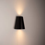 LED's Light LED Wandleuchte für den Außenbereich - Vase mit 2 Lichtpunkten - Modell Como - IP44 - Anthrazit