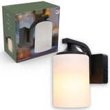 LED's Light LED Wandlamp Milky met E27 fitting - IP44 - Model Noto - Antraciet