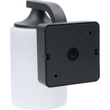 LED's Light LED Wandlamp Milky met E27 fitting - IP44 - Model Noto - Antraciet