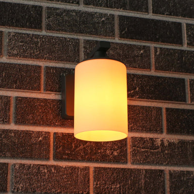 LED's Light LED Wall Lamp Milky with E27 fitting - IP44 - Model Noto - Anthracite